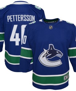 Elias Pettersson Vancouver Canucks 2019/20 Home Premier Player Jersey - Royal Nhl - Robokeg