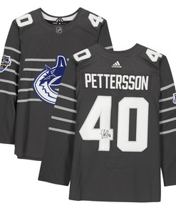 Elias Pettersson Vancouver Canucks Autographed Gray 2020 Nhl All-star Jersey - Robokeg