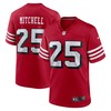 Elijah Mitchell San Francisco 49ers Alternate Game Jersey - Scarlet Nfl - Robokeg