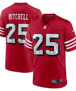 Elijah Mitchell San Francisco 49ers Alternate Game Jersey - Scarlet Nfl - Robokeg