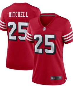 Elijah Mitchell San Francisco 49ers Womens Alternate Game Jersey Scarlet Nfl - Robokeg
