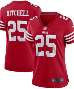 Elijah Mitchell San Francisco 49ers Womens Team Player Game Jersey - Scarlet Nfl - Robokeg