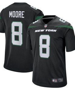 Elijah Moore New York Jets Game Jersey Stealth Black Nfl - Robokeg