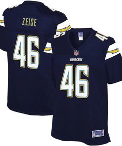 Elijah Zeise Los Angeles Chargers Nfl Pro Line Womens Team Player Jersey - Navy - Robokeg