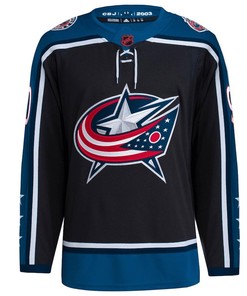 Elvis Merzlikins 90 Columbus Blue Jackets Reverse Retro 2.0 Jersey - Black - Robokeg