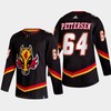 Emilio Pettersen 64 Calgary Flames Alternate Black Jersey 2022-23 - Robokeg