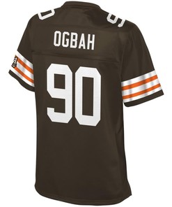 Emmanuel Ogbah Cleveland Browns Nfl Pro Line Womens Historic Logo Player Jersey - Brown - Robokeg
