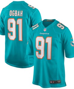 Emmanuel Ogbah Miami Dolphins Game Jersey - Aqua Nfl - Robokeg