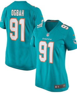 Emmanuel Ogbah Miami Dolphins Womens Game Jersey - Aqua Nfl - Robokeg