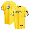 Enrique Hernandez Boston Red Sox 2021 City Connect Replica Player Jersey - Gold/light Blue Mlb - Robokeg