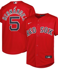 Enrique Hernandez Boston Red Sox Alternate Replica Player Jersey Red Mlb - Robokeg