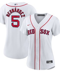 Enrique Hernandez Boston Red Sox Womens Home Replica Player Jersey White Mlb - Robokeg