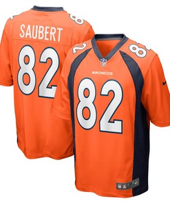 Eric Saubert Denver Broncos Game Jersey - Orange Nfl - Robokeg