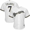 Eric Thames Milwaukee Brewers Cool Base Jersey - White - Robokeg