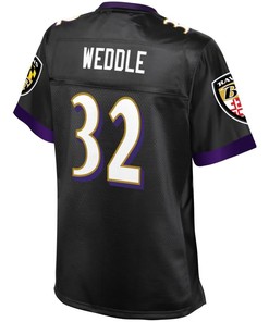 Eric Weddle Baltimore Ravens Nfl Pro Line Womens Alternate Player Jersey - Black - Robokeg