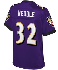 Eric Weddle Baltimore Ravens Nfl Pro Line Womens Player Jersey - Purple - Robokeg