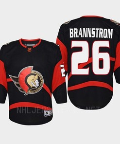 Erik Brannstrom 26 Ottawa Senators 2022 Special Edition 2.0 Retro Youth Jersey Black - Robokeg