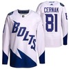 Erik Cernak 2022 Stadium Series Lightning 81 White Primegreen Jersey Jersey - Robokeg