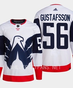 Erik Gustafsson 56 Washington Capitals 2023 Jersey Stadium White Primegreen - Robokeg