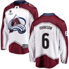 Erik Johnson 6 Colorado Avalanche Stanley Cup 2023 Playoffs Patch Away Breakaway Men Jersey - White - Robokeg