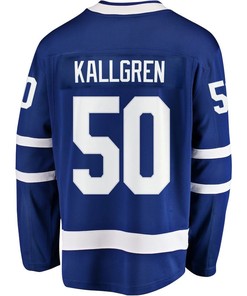 Erik Kallgren 50 Toronto Maple Leafs Stanley Cup 2023 Playoffs Patch Home Breakaway Men Jersey - Blue - Robokeg