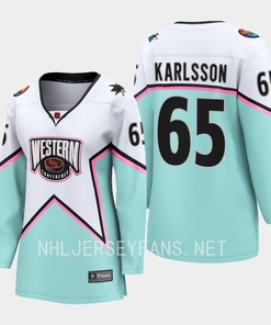Erik Karlsson 65 San Jose Sharks 2023 All-Star Game Jersey White Equipment - Robokeg