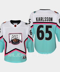 Erik Karlsson 65 San Jose Sharks 2023 All-Star Game Jersey White Equipment - Robokeg