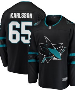 Erik Karlsson San Jose Sharks Fanatics Branded Breakaway Alternate Player Jersey Black Nhl - Robokeg