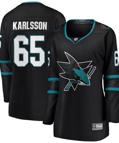 Erik Karlsson San Jose Sharks Fanatics Branded Womens Alternate Premier Breakaway Player Jersey Black Nhl - Robokeg