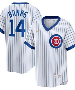 Ernie Banks Chicago Cubs Home Cooperstown Collection Player Jersey - White Mlb - Robokeg