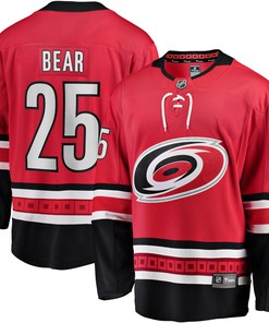 Ethan Bear Carolina Hurricanes Fanatics Branded Home Breakaway Player Jersey - Red Nhl - Robokeg