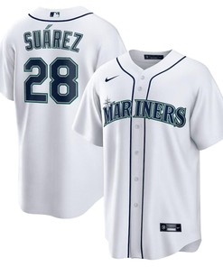 Eugenio Suárez 28 Seattle Mariners Home Men Jersey - White - Robokeg