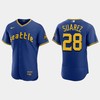 Eugenio Suarez 28 Seattle Mariners Royal 2023 City Connect Elite Jersey - Robokeg
