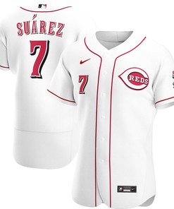 Eugenio Suarez Cincinnati Reds Home Authentic Player Jersey - White Mlb - Robokeg
