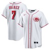 Eugenio Suarez Cincinnati Reds Home Replica Player Name Jersey - White Mlb - Robokeg