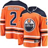 Evan Bouchard Edmonton Oilers Fanatics Branded Home Breakaway Jersey - Orange Nhl - Robokeg