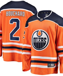 Evan Bouchard Edmonton Oilers Fanatics Branded Home Breakaway Jersey - Orange Nhl - Robokeg