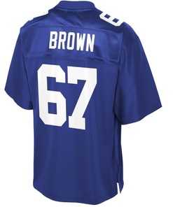 Evan Brown New York Giants Nfl Pro Line Player Jersey - Royal - Robokeg