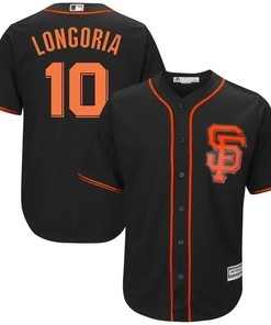 Evan Longoria San Francisco Giants Alternate Cool Base Player Jersey - Black - Robokeg