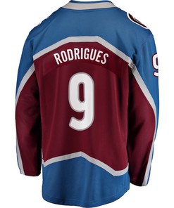 Evan Rodrigues 9 Colorado Avalanche Stanley Cup 2023 Playoffs Patch Home Breakaway Men Jersey - Burgundy - Robokeg