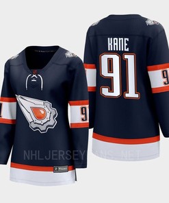 Evander Kane 91 Edmonton Oilers 2022 Special Edition 2.0 Women Breakaway Player Retro Jersey Navy - Robokeg