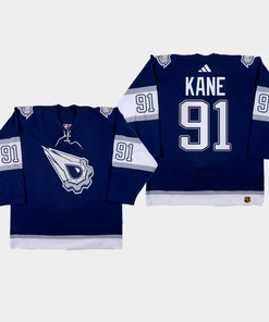 Evander Kane 91 Edmonton Oilers 2022-23 Reverse Retro 2.0 Navy Jersey - Robokeg