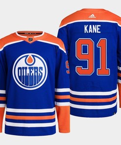 Evander Kane 91 Edmonton Oilers Blue Jersey 2022-23 Primegreen Home - Robokeg