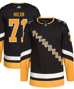 Evgeni Malkin Pittsburgh Penguins Adidas 2021/22 Alternate Primegreen Authentic Pro Player Jersey - Black Nhl - Robokeg