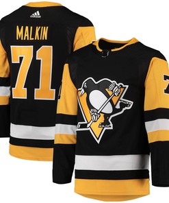 Evgeni Malkin Pittsburgh Penguins Adidas Home Primegreen Authentic Pro Player Jersey - Black Nhl - Robokeg
