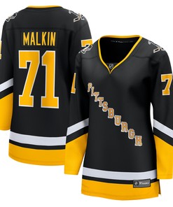 Evgeni Malkin Pittsburgh Penguins Fanatics Branded Womens 2021/22 Alternate Premier Breakaway Player Jersey - Black Nhl - Robokeg