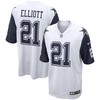 Ezekiel Elliott Dallas Cowboys Alternate Game Jersey - White Nfl - Robokeg