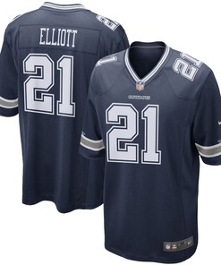 Ezekiel Elliott Dallas Cowboys Game Team Jersey Navy Nfl - Robokeg