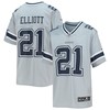 Ezekiel Elliott Dallas Cowboys Inverted Team Game Jersey - Silver Nfl - Robokeg