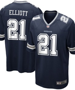 Ezekiel Elliott Dallas Cowboys Nike Game Jersey - Navy - Robokeg